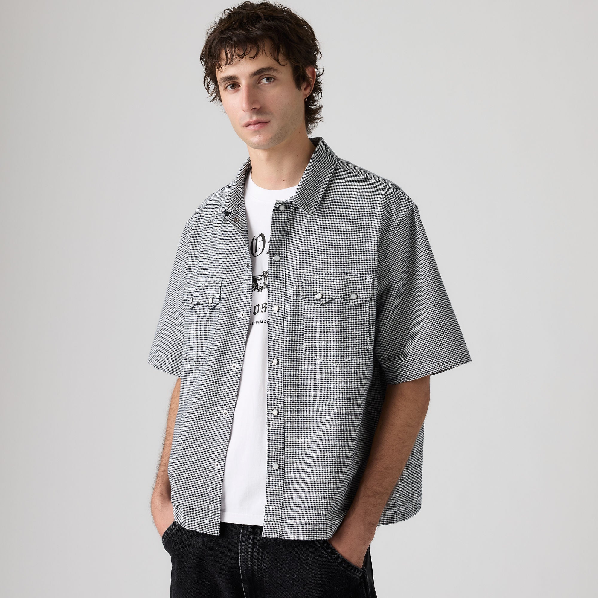 【deres】6way sleeve shirt Levi's® Men's Short-Sleeve Boxy Western Shirt | Levi's SG