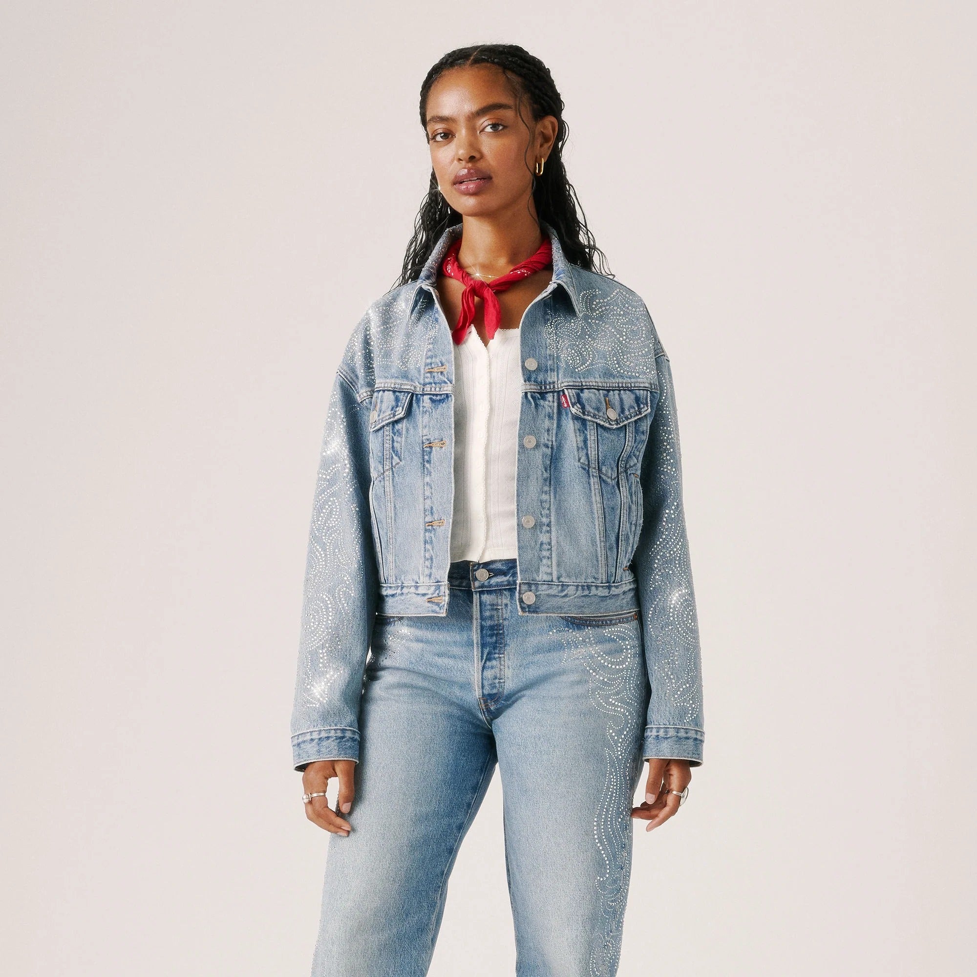 BEYONCÉ x Levi's® Women's Shrunken '90s Trucker Jacket - Dark