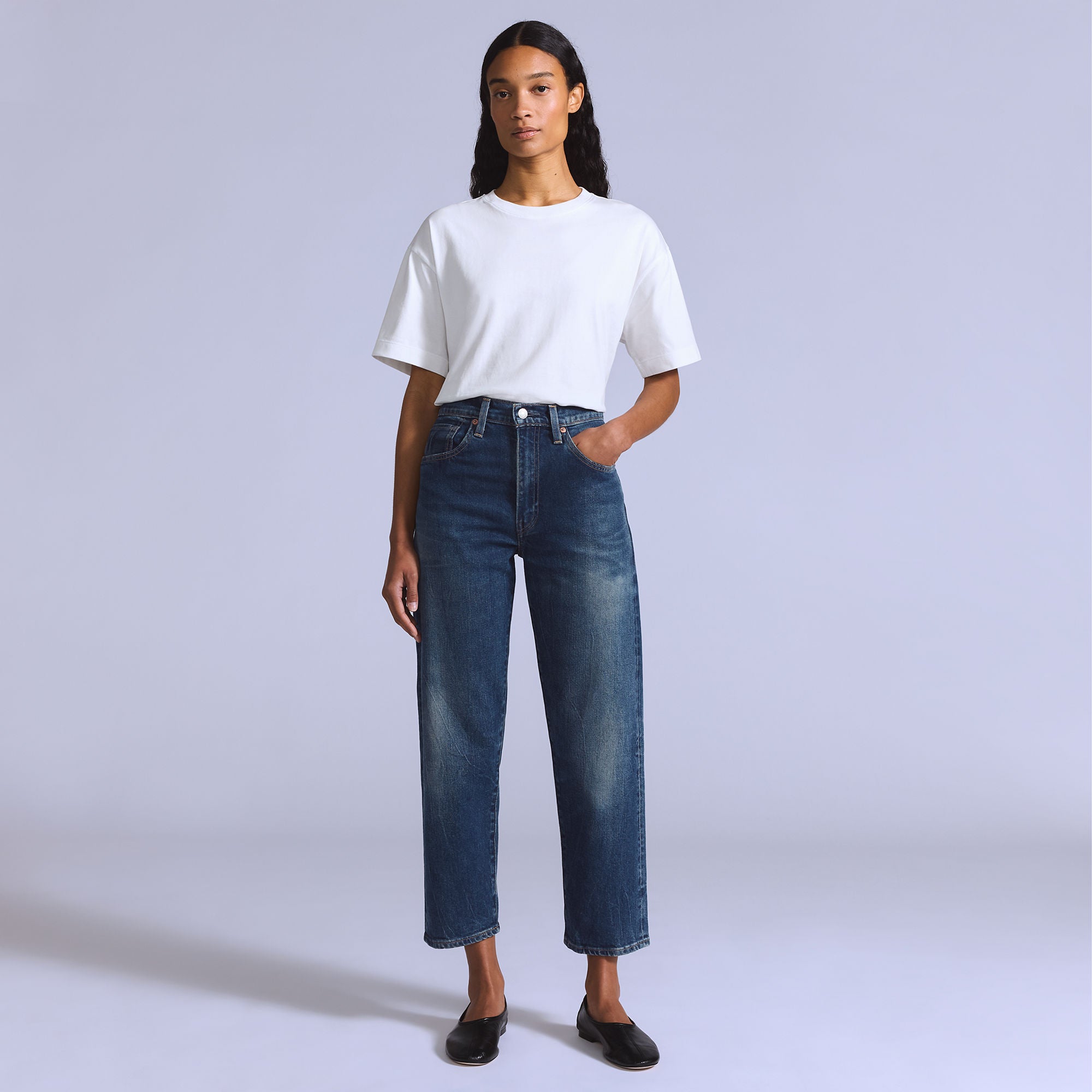 Levi's JEANS FOR WOMEN サイン Levi's® Blue Tab™ Women's Column Jeans - Medium Indigo | Levi's SG