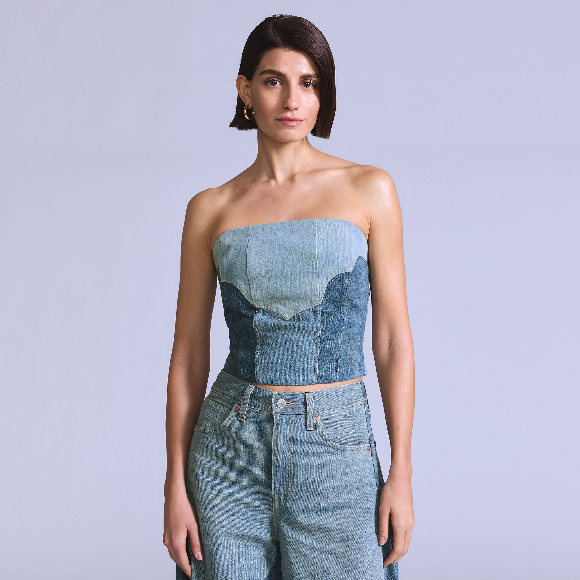 Levi's® Blue Tab™ Women's Roper Bustier - Medium Indigo | Levi's SG