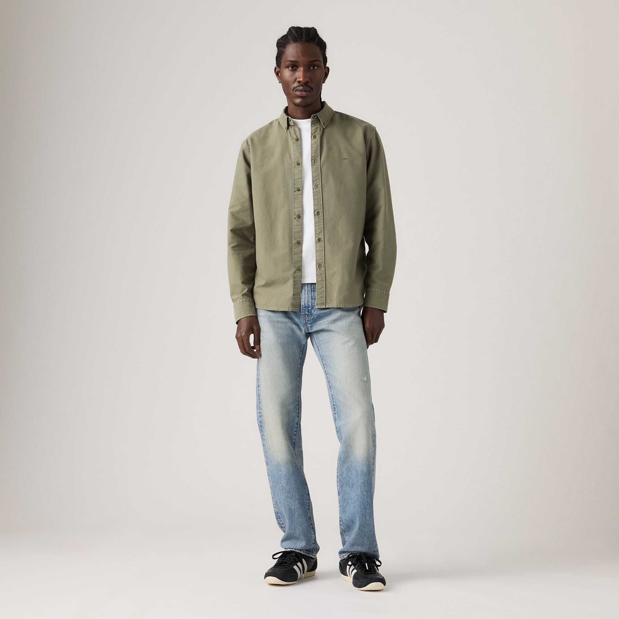 Levi's® Men's 505™ Regular Selvedge Jeans - Medium Wash | Levi's SG
