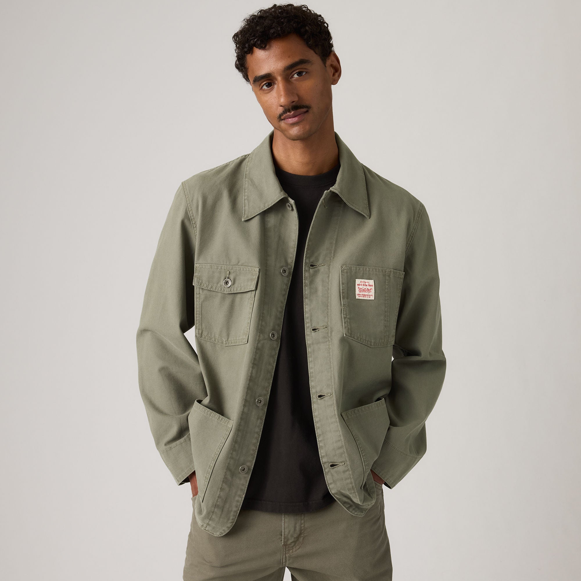 Levi's® Men's Berkley Chore Coat - Green | Levi's SG