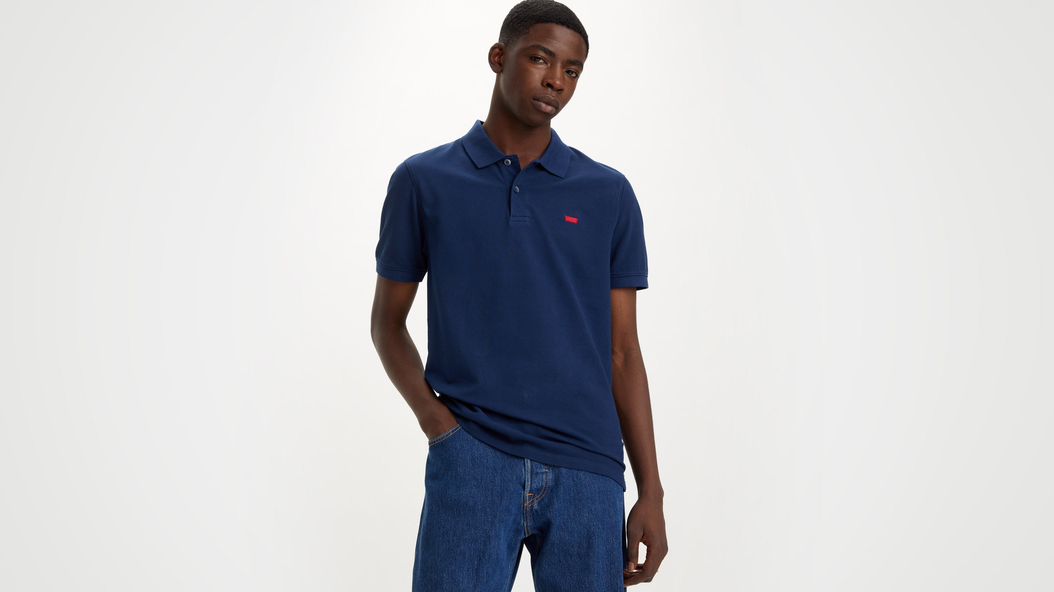 Levi's® Men's Slim Housemark Polo Shirt - Naval Academy | Levi's SG