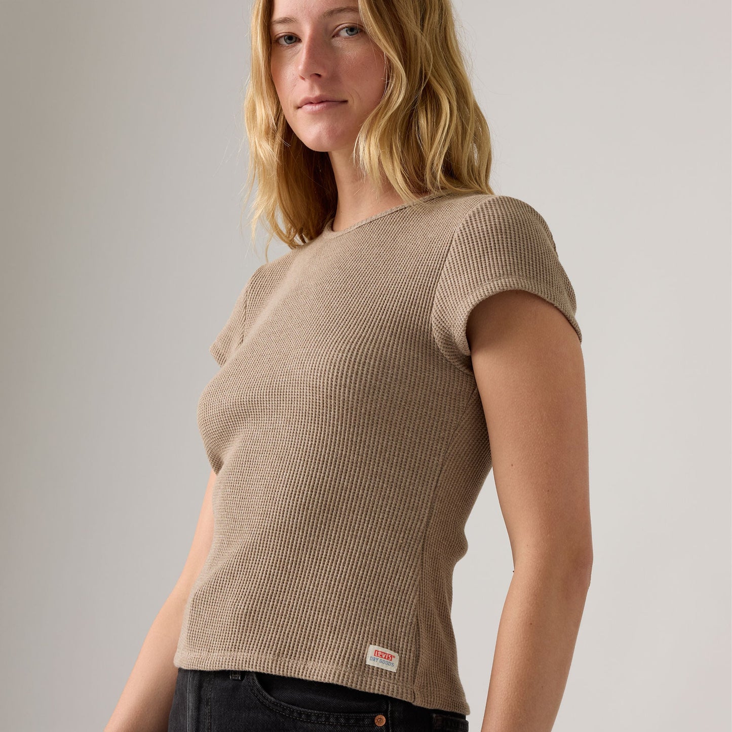 Levi's® Women's Dry Goods Waffle Cap-Sleeve Tee