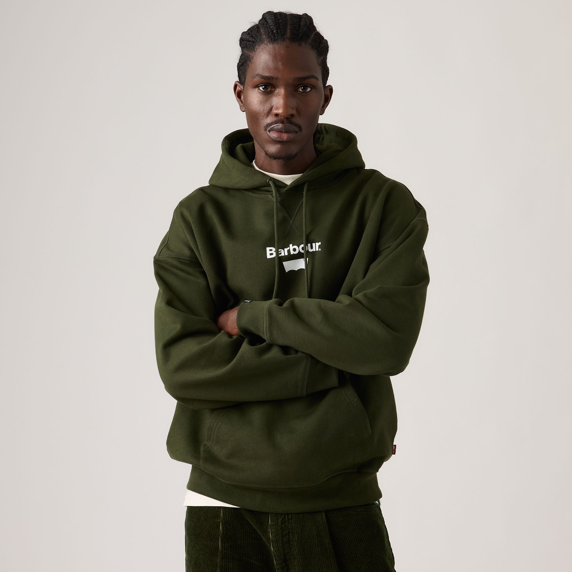 Barbour × Levi’s グラフィック フーディ Levi's® x Barbour Graphic Hoodie - Rosin | Levi's SG