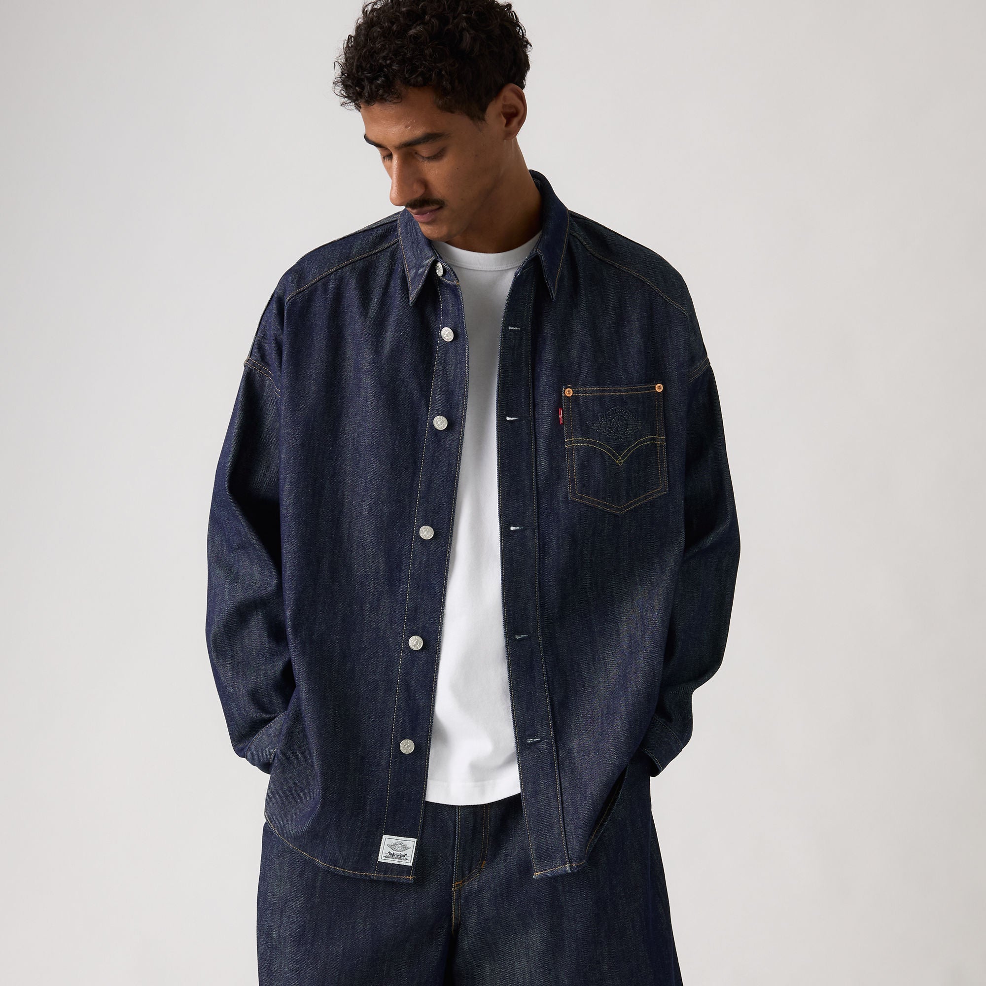 Levi's® x Jordan Overshirt Jacket XL Levi's® x Jordan Overshirt Jacket - Blue | Levi's SG