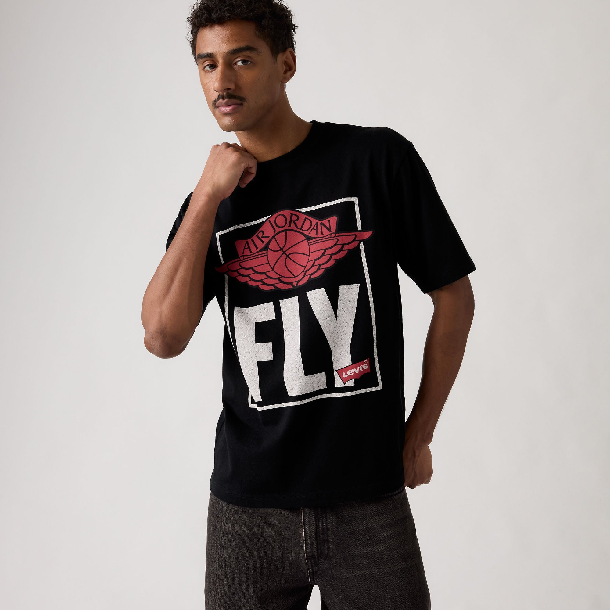 Levi's® x Jordan Short-Sleeve Tee - Black | Levi's SG