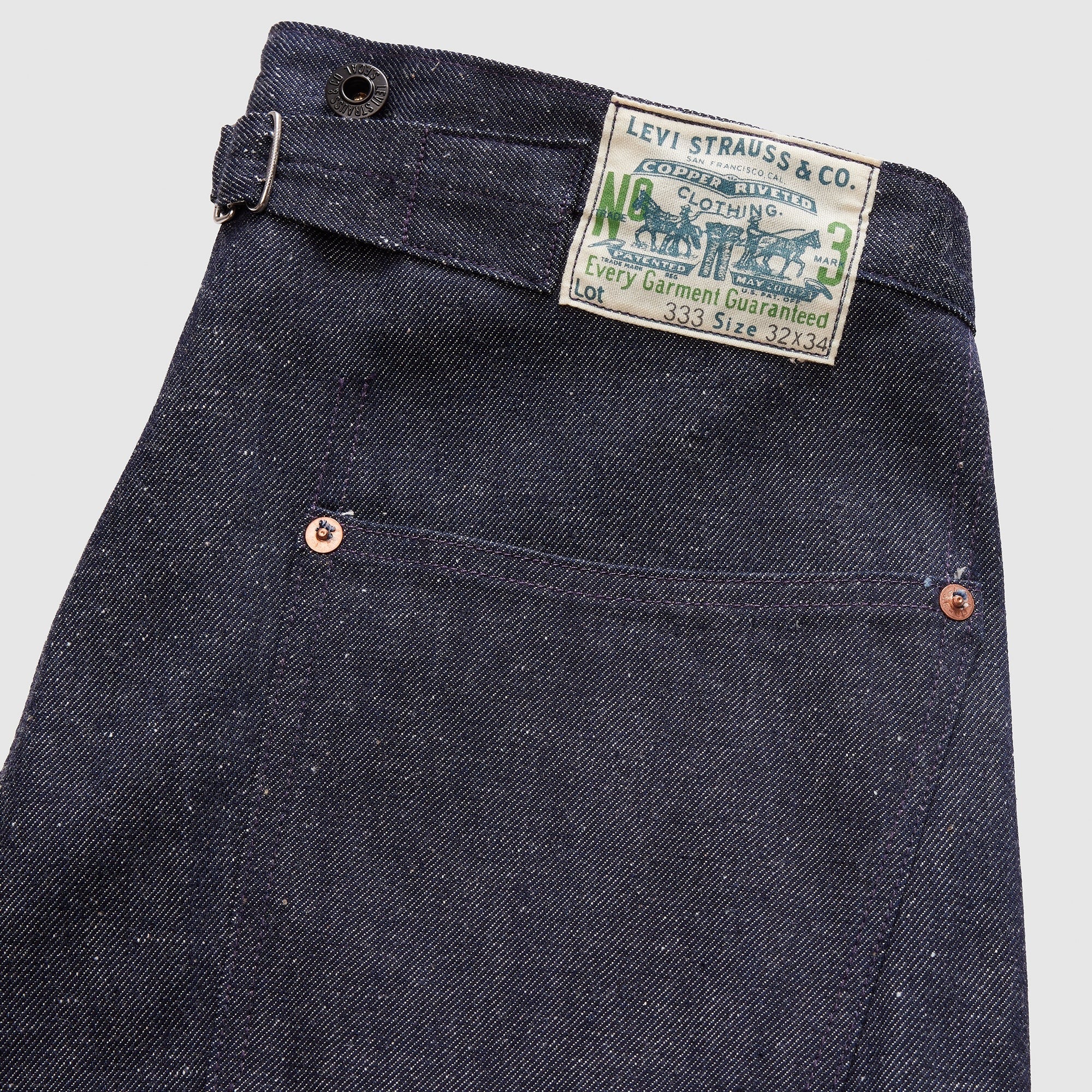 W34 LEVI’S LVC 1910s Lot 333 旧日本製 濃紺 Levi's® Vintage Clothing Men's 1910s Lot 333 Jeans - Dark Indigo