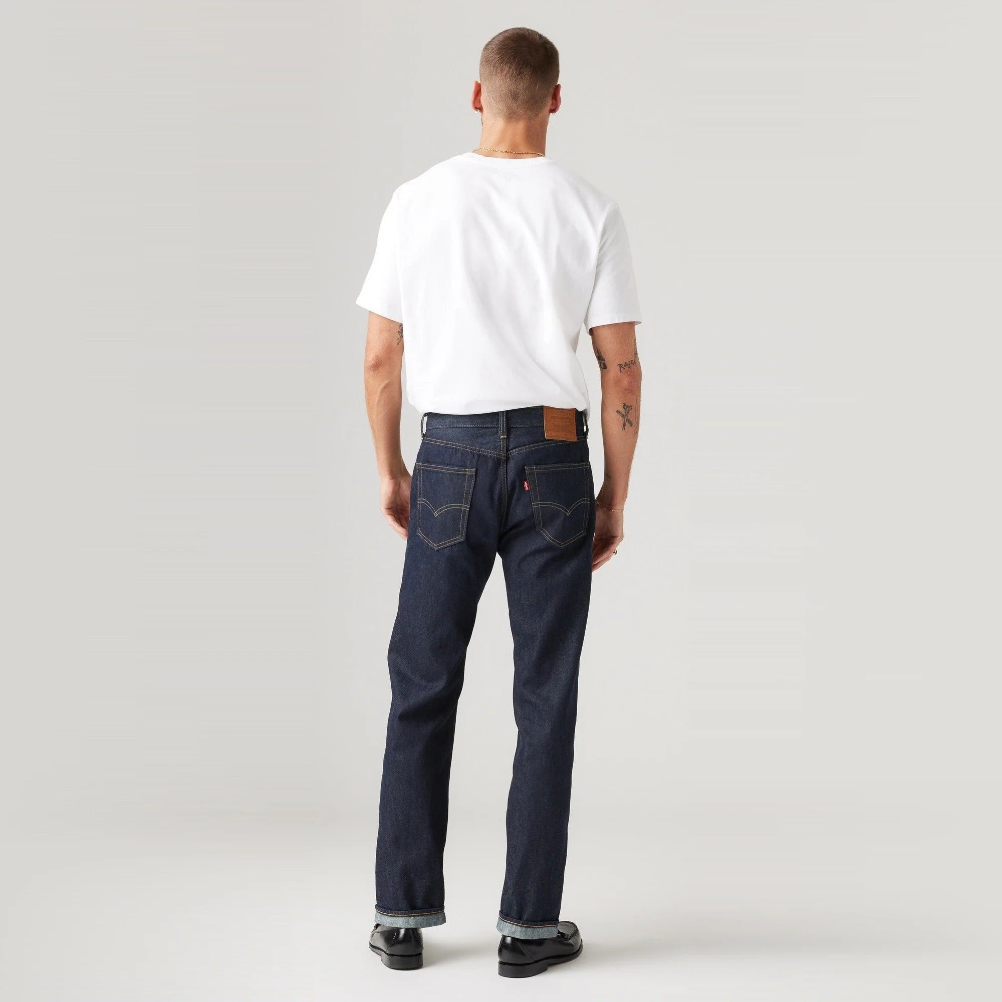 Levi's® Men's 505™ Regular Selvedge Jeans - Dark Wash | Levi's SG