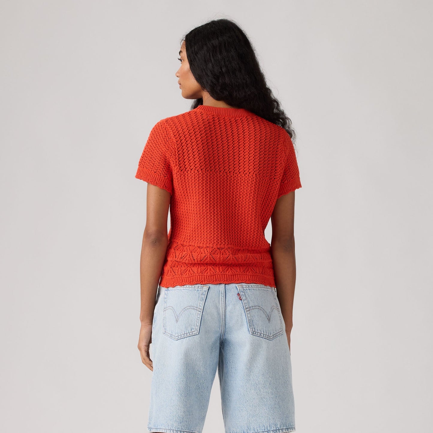 Levi's® Women's Isabelle Crochet Short-Sleeve Sweater
