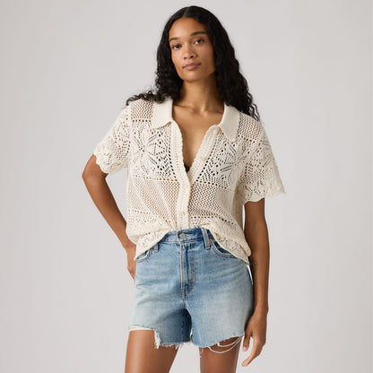 Levi's® Women's Susanna Floral Crochet Shirt