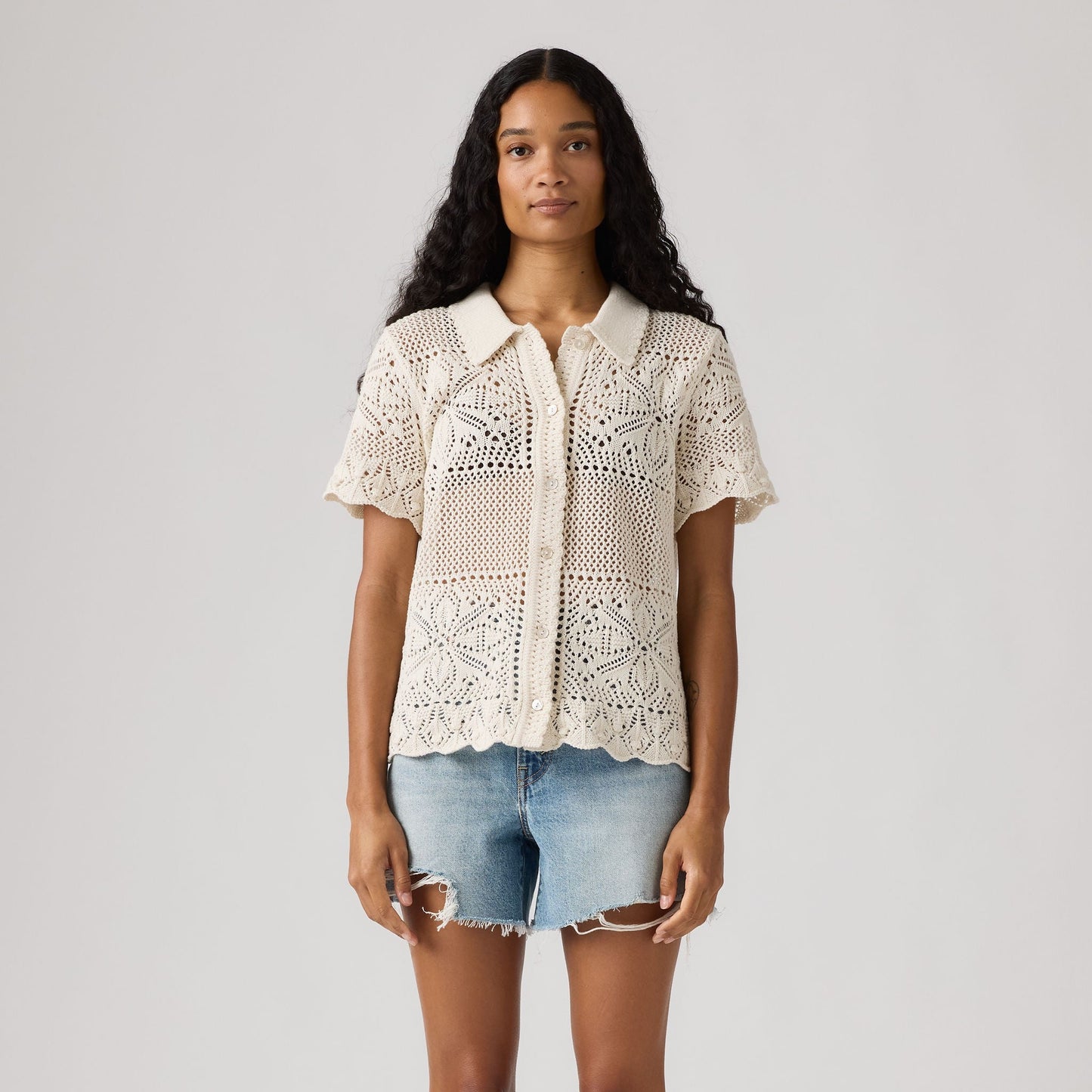 Levi's® Women's Susanna Floral Crochet Shirt