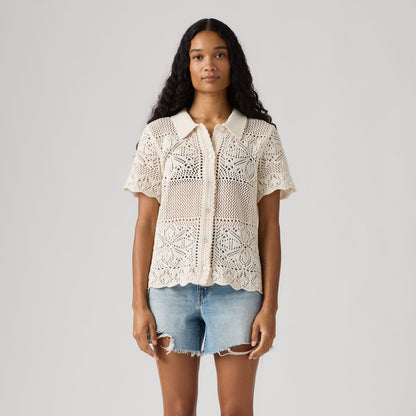 Levi's® Women's Susanna Floral Crochet Shirt