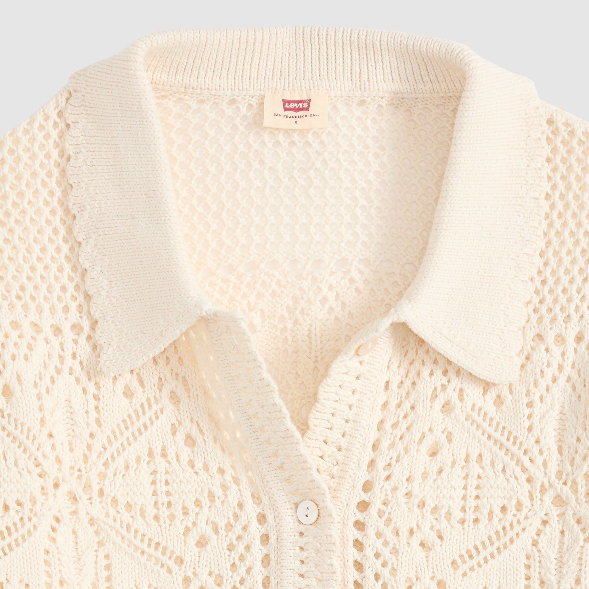 シャツ SHOOP 21ss JULY CROCHET KNIT SHIRT シャツ SHOOP 21ss JULY CROCHET KNIT SHIRT