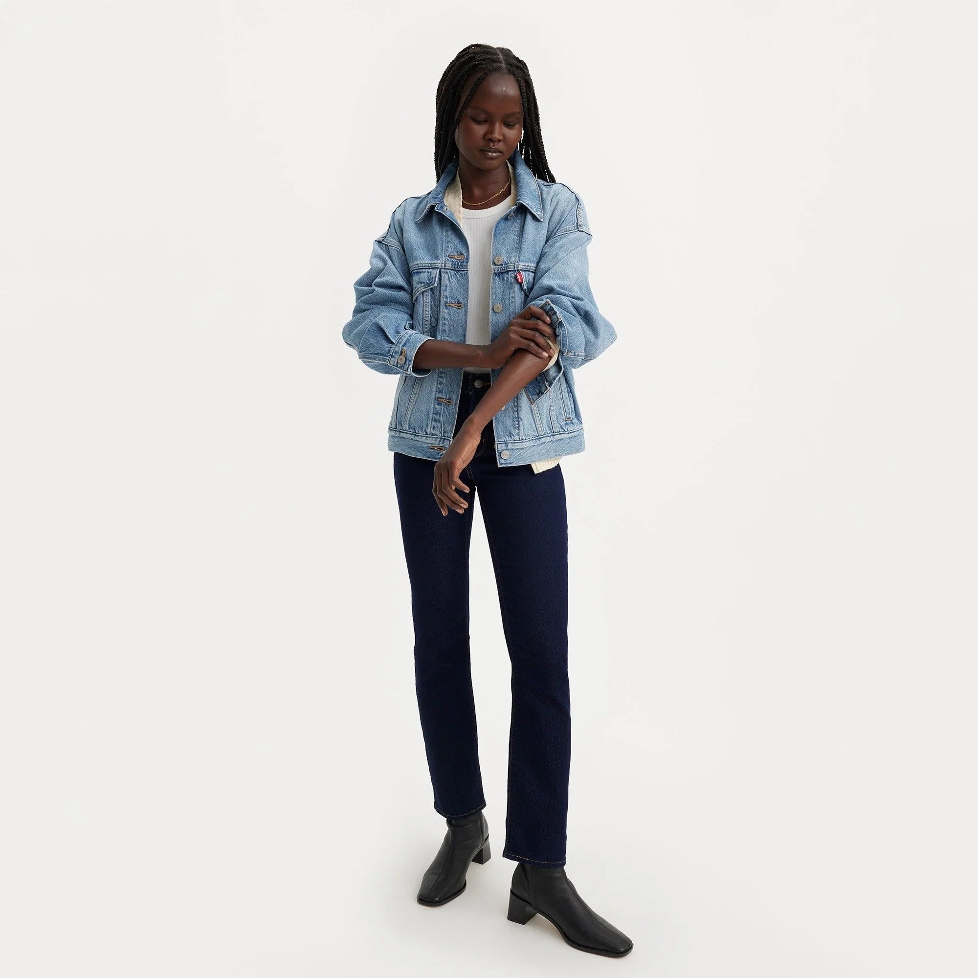Levi's® Women's 314 Shaping Straight Jeans - Dark Indigo | Levi's SG