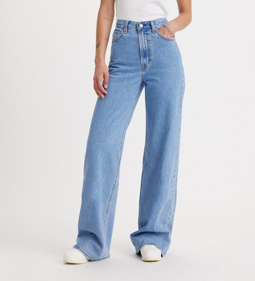 Ribcage wide leg levis on sale