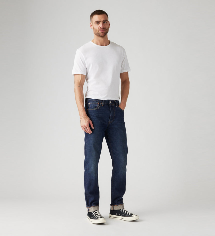 Blue Levi's 501 Taper Jeans Mens Levi's 501 Taper Mens On Sale