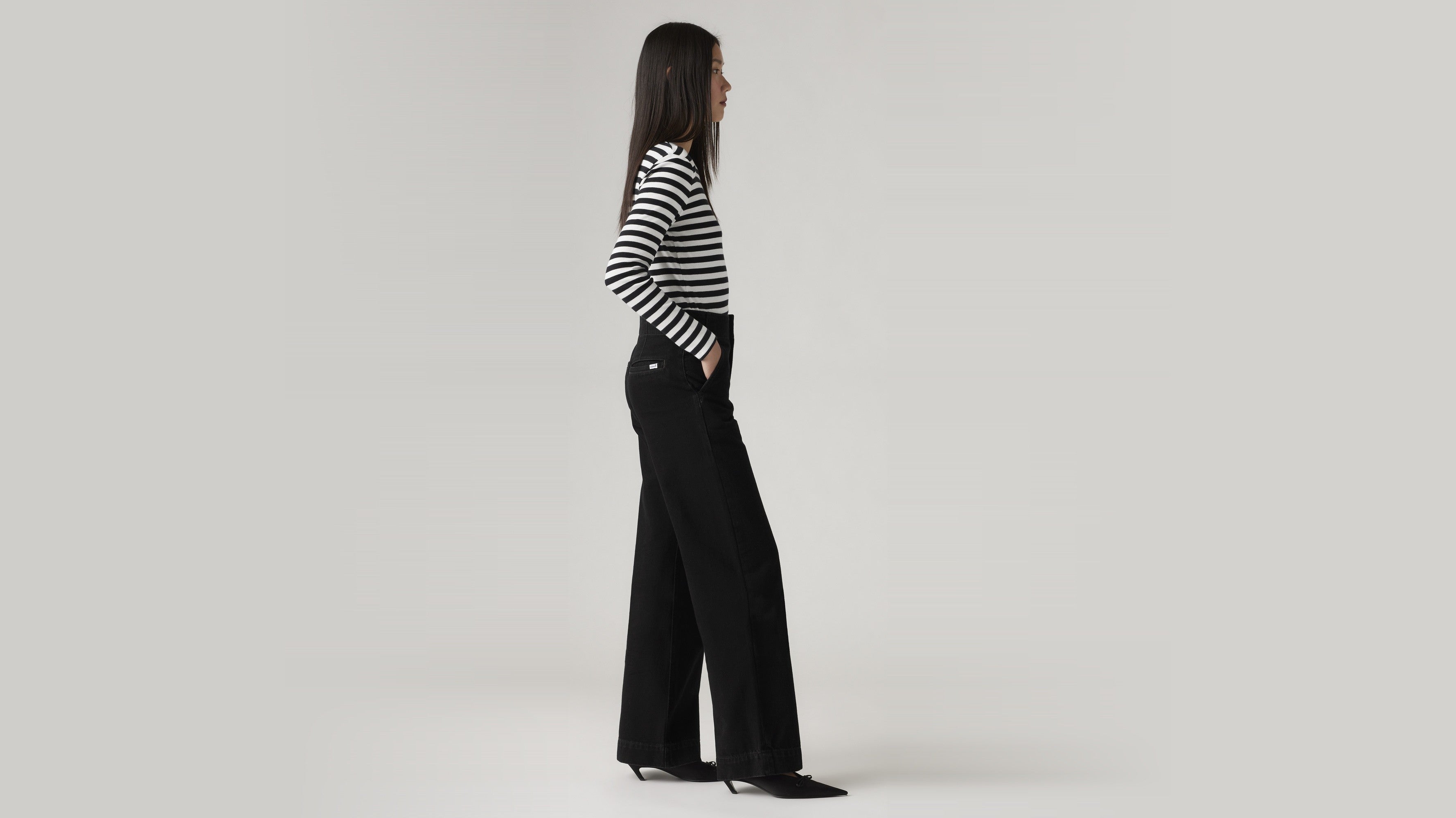 Levi's® Women's Ribcage Wide-Leg Tailored Jeans - Chasing Rain | Levi's SG