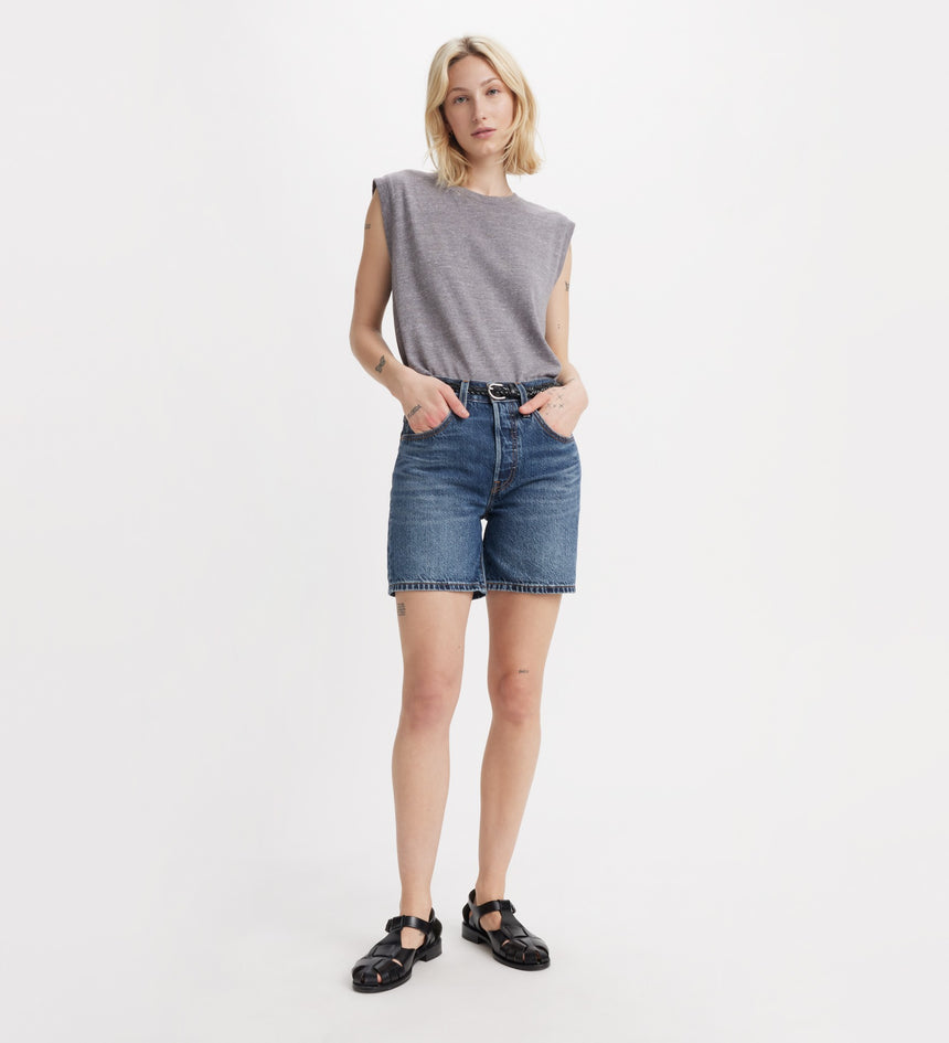 Levi s Women s 501 Mid Thigh Shorts Crossing Canvas Ltw Levi s SG