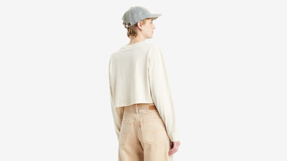 Levi's® Women's Cropped Long-Sleeve Football Tee