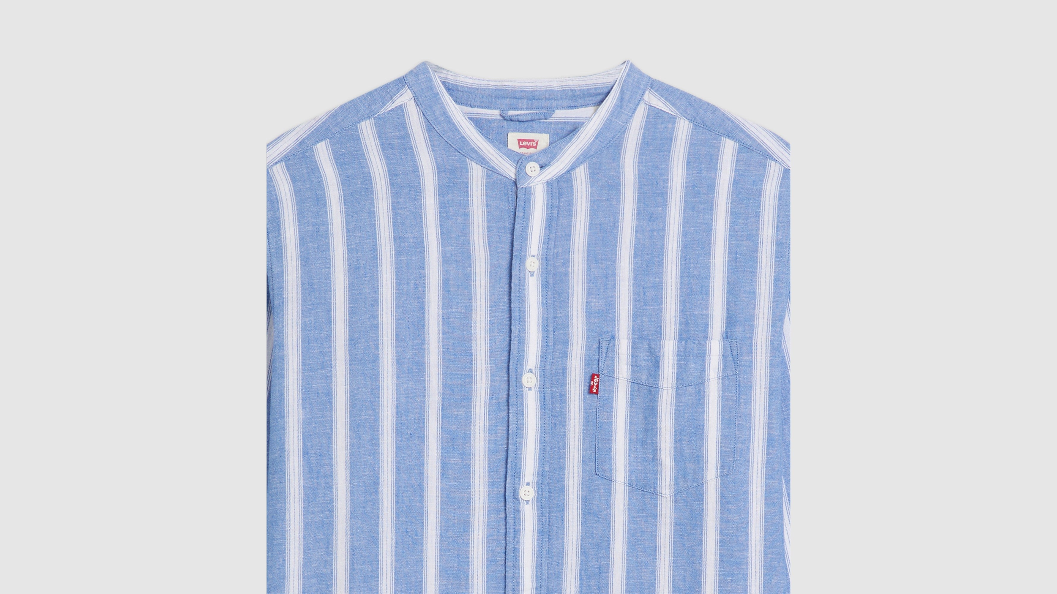 Levi's® Men's Banded Collar 1 Pocket Shirt - Kayden Stripe Dutch
