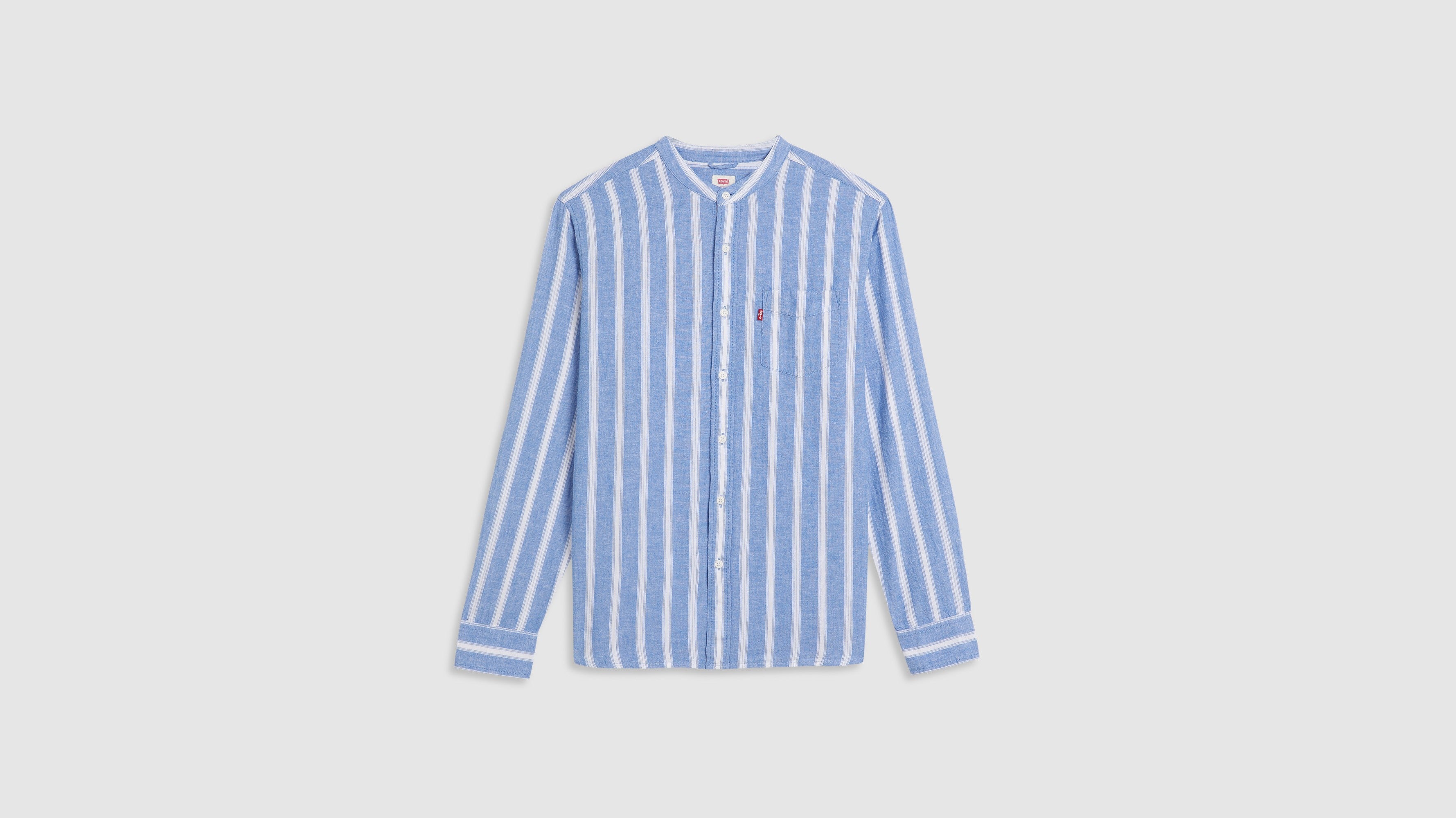 Levi's® Men's Banded Collar 1 Pocket Shirt - Kayden Stripe Dutch