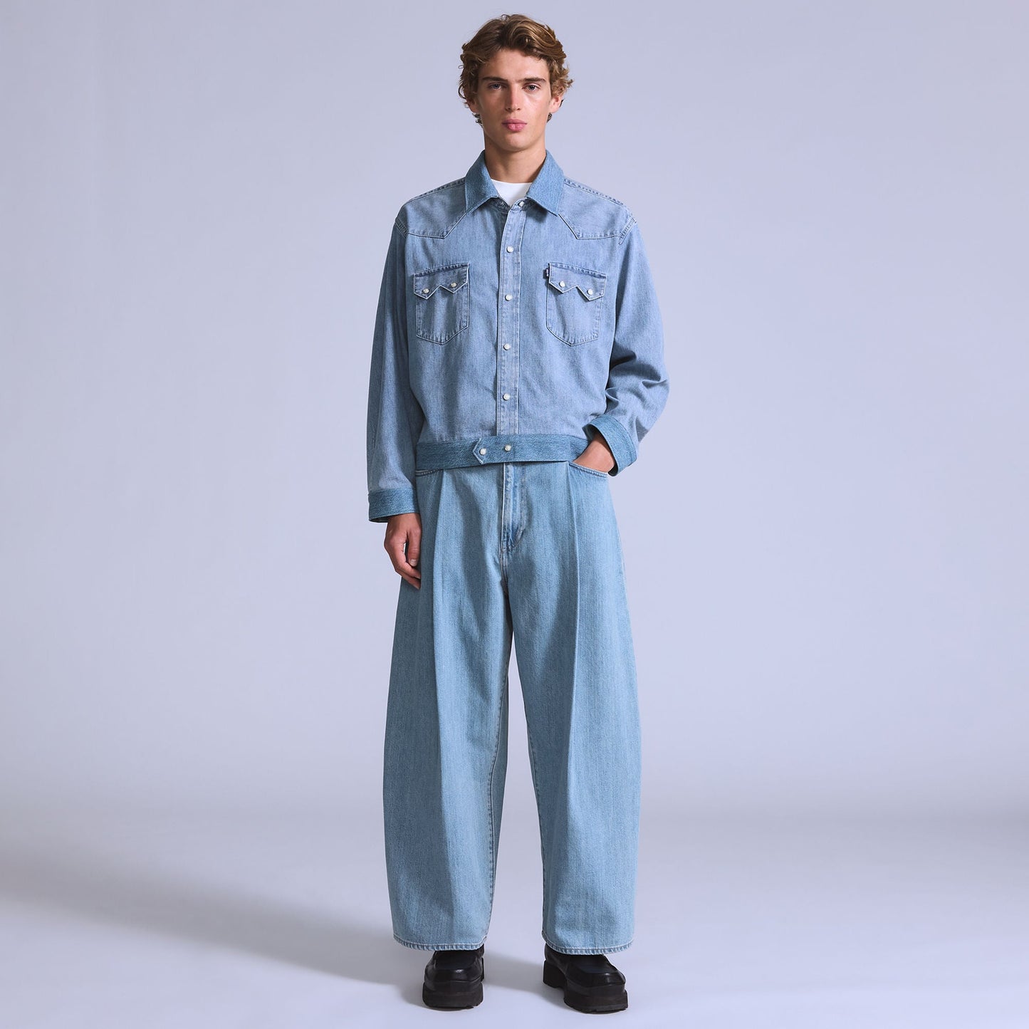 Levi's® Blue Tab™ Men's Wide-Leg Pleat Crop Jeans