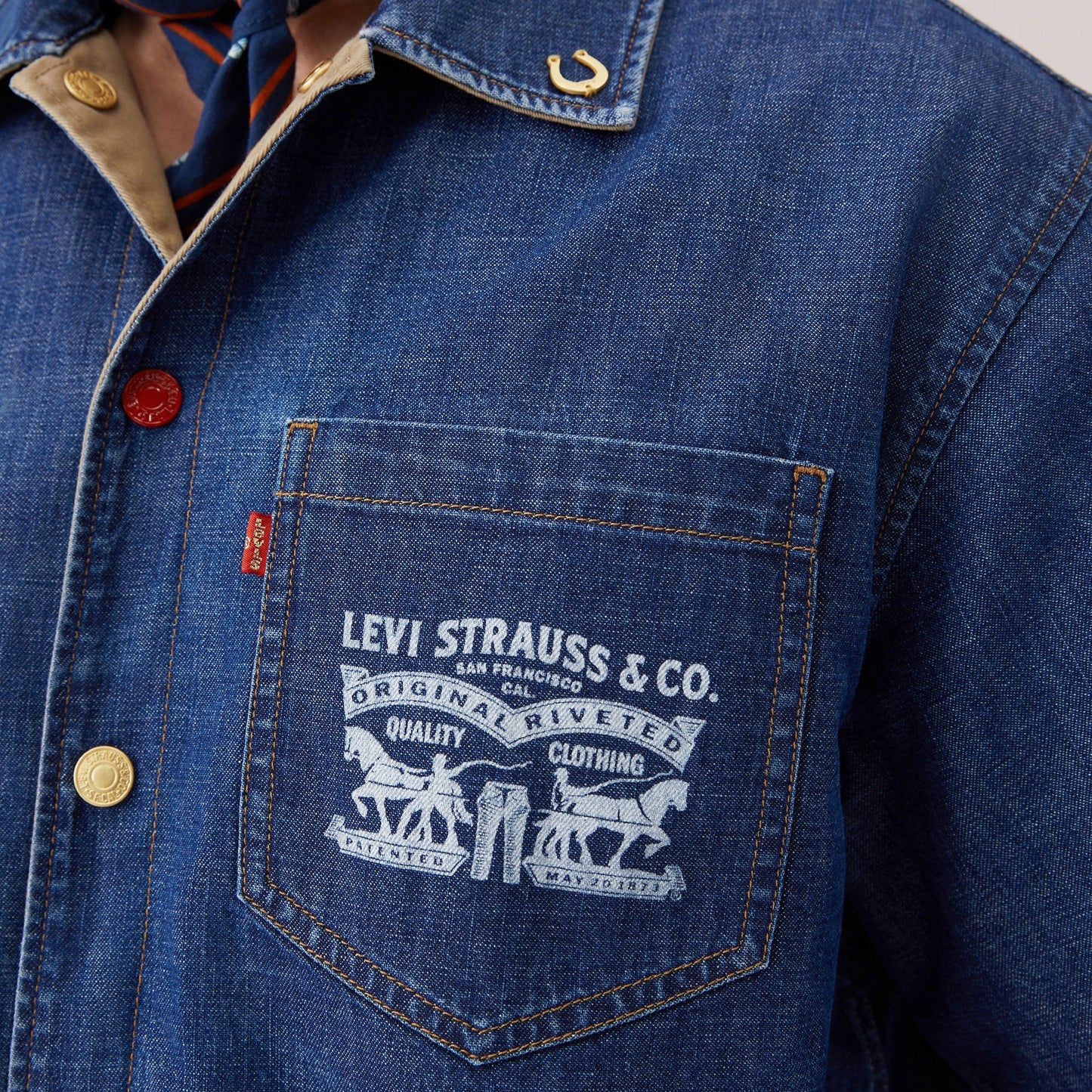 Levi's® Lunar New Year Men's Reversible Short-Sleeve Shirt Jacket