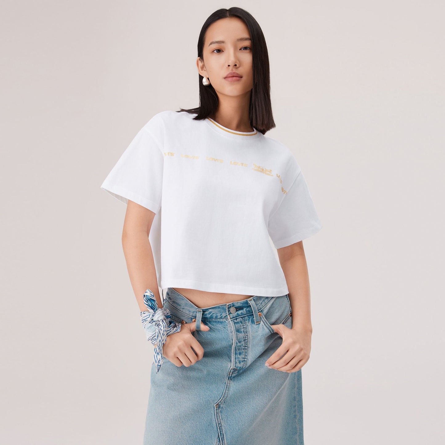 Levi's® Lunar New Year Women's Short-Sleeve Cropped Tee