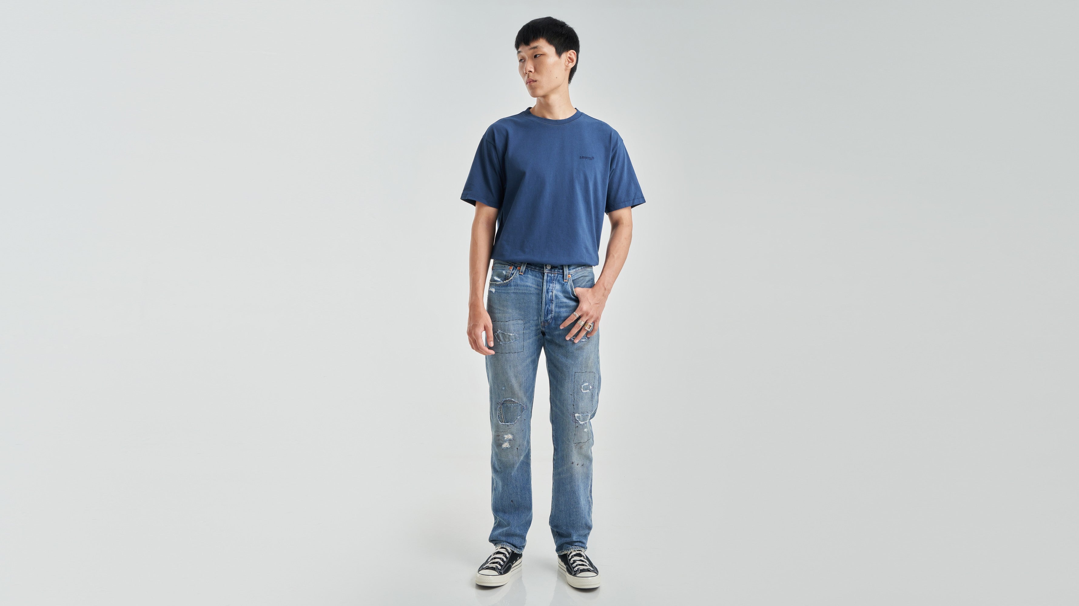 Levi's® Men's 501® Original Jeans - Med Indigo - Worn In | Levi's SG