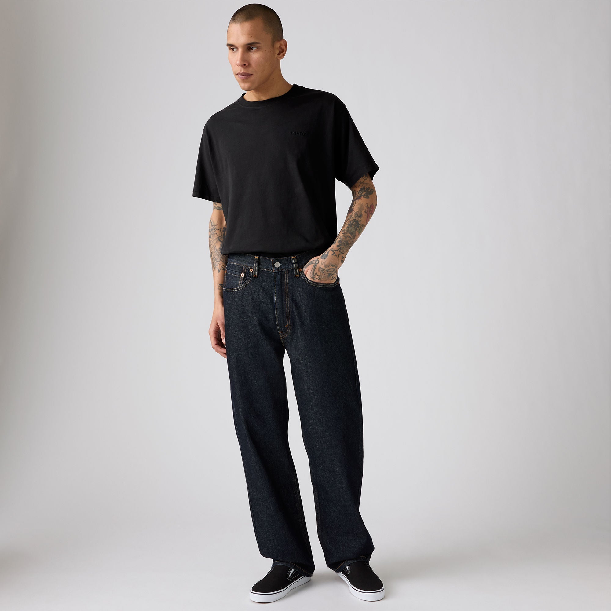 Journal standard 別注 Levi's RIGID XXL Levi's® Men's 565™ Loose Straight Jeans - Dark Wash | Levi's SG