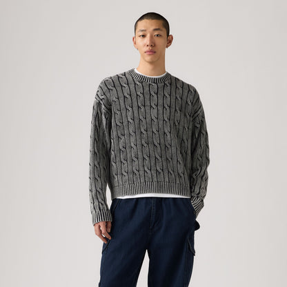 Levi's® Men's Carmel Cable Crew Sweater