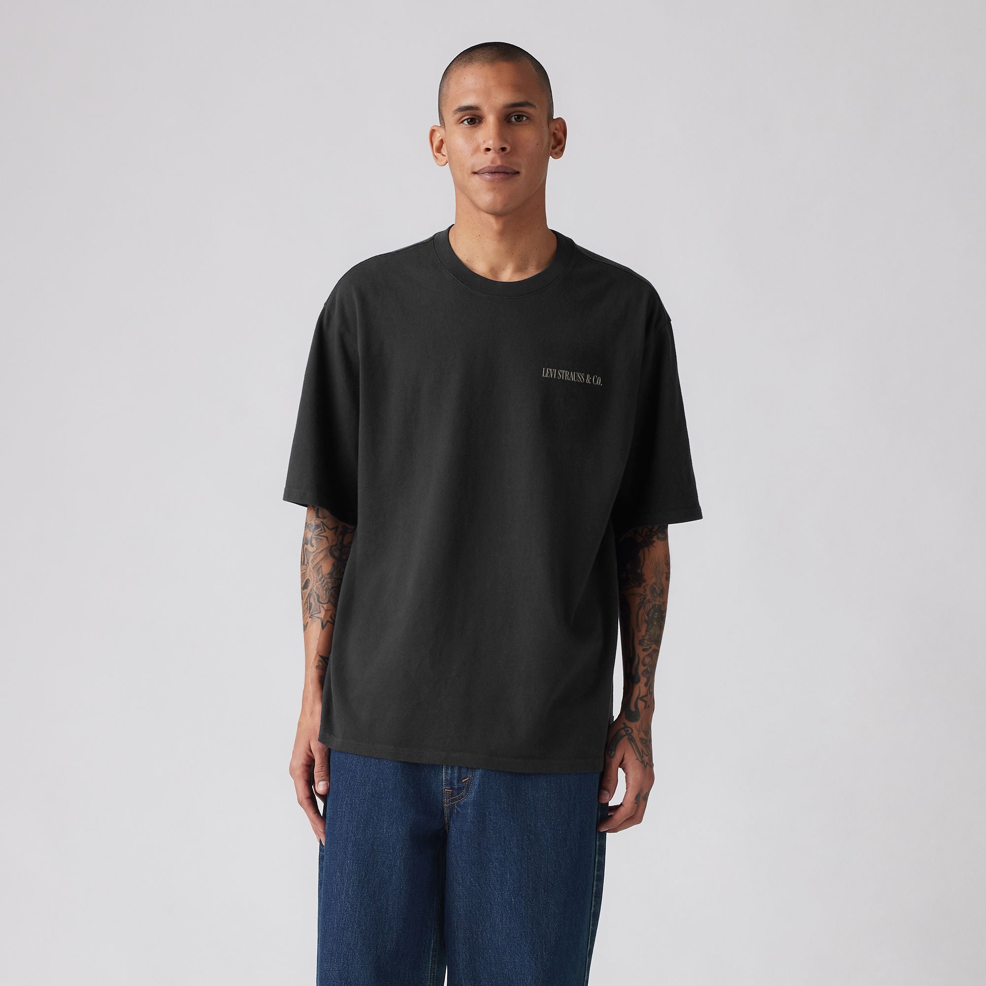 Levi's® Men's Half-Sleeve T-Shirt - Toasty foods Jet Black | Levi's SG