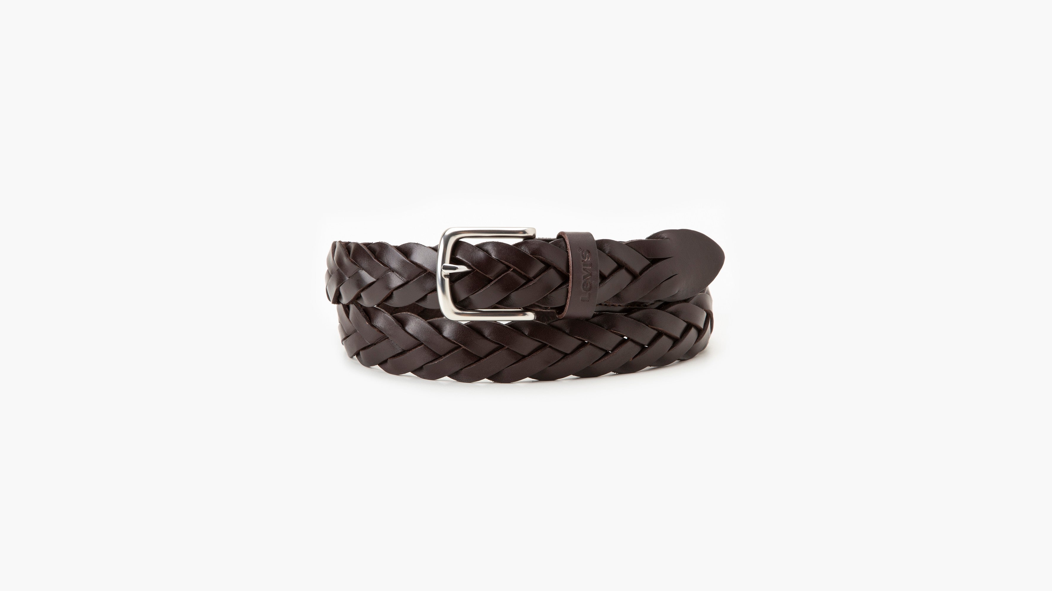 Levi's® Men's Leather Braid Belt - Dark Brown | Levi's SG