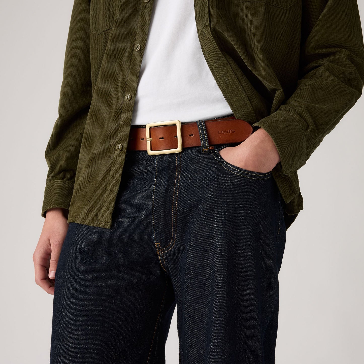 Levi's® Men's Mason Center Bar Belt