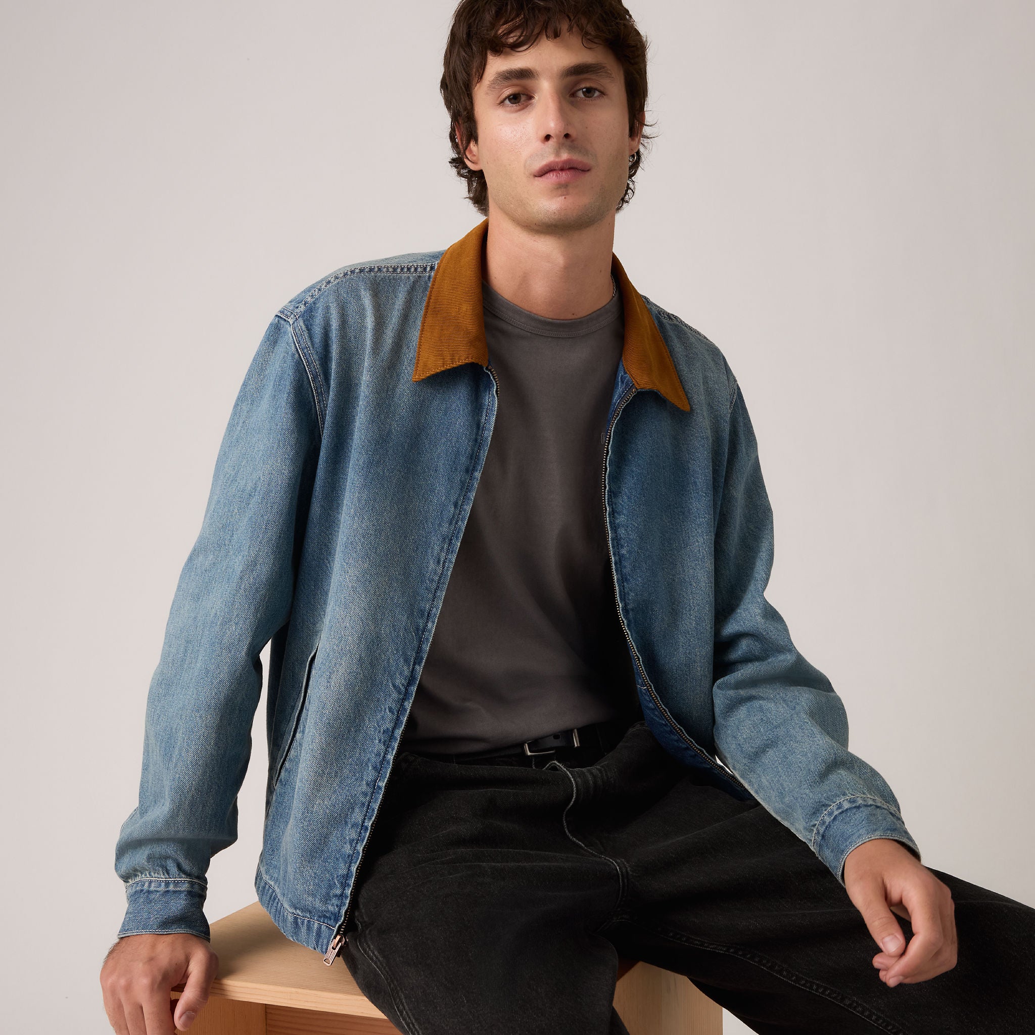 Levi's® Men's Mechanics Full-Zip Jacket - Medium Indigo | Levi's SG