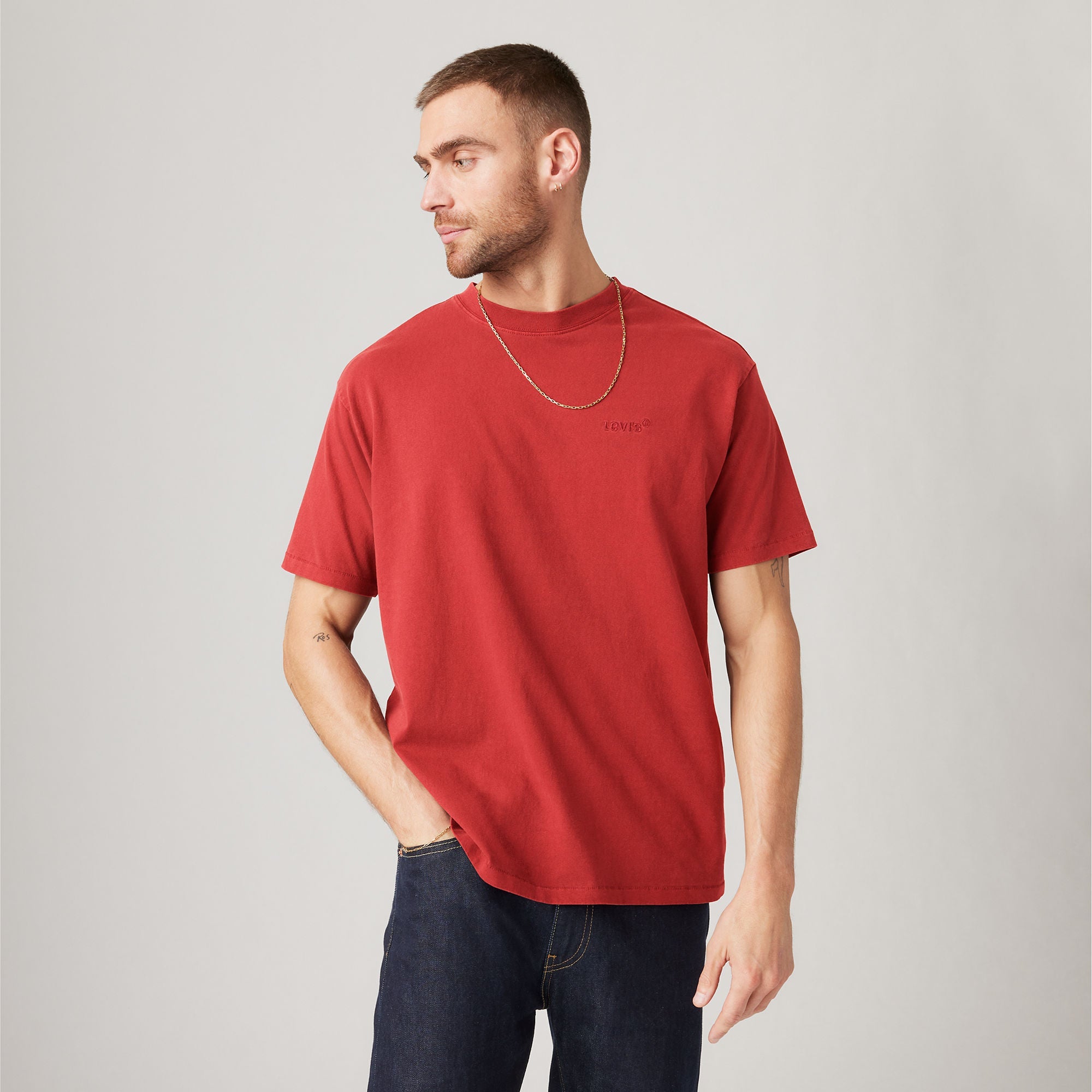 LEVI'S RED™︎ カットソー　マルジェラ期made in Portugal Levi's® Men's Red Tab Vintage T-Shirt - Garment Dye Jalapeno