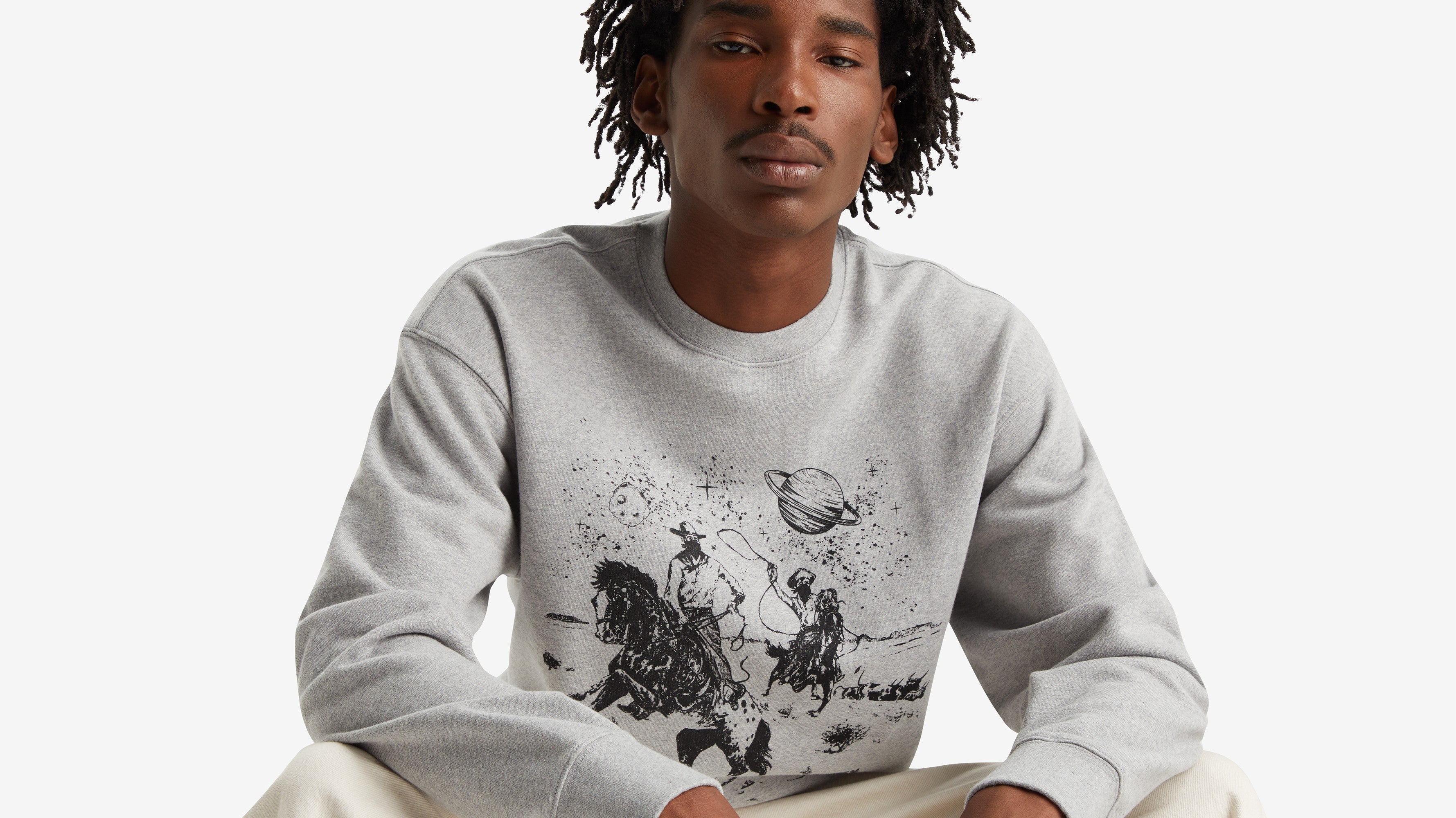 Levi's® Men's Relaxed Fit Graphic Crewneck Sweatshirt - Space