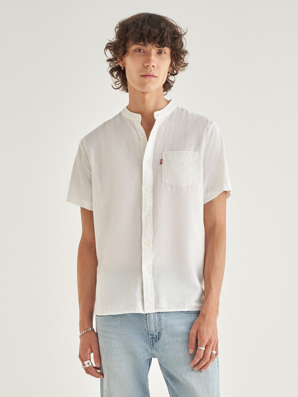 Levi's® Men's Short-Sleeve Banded Collar Shirt
