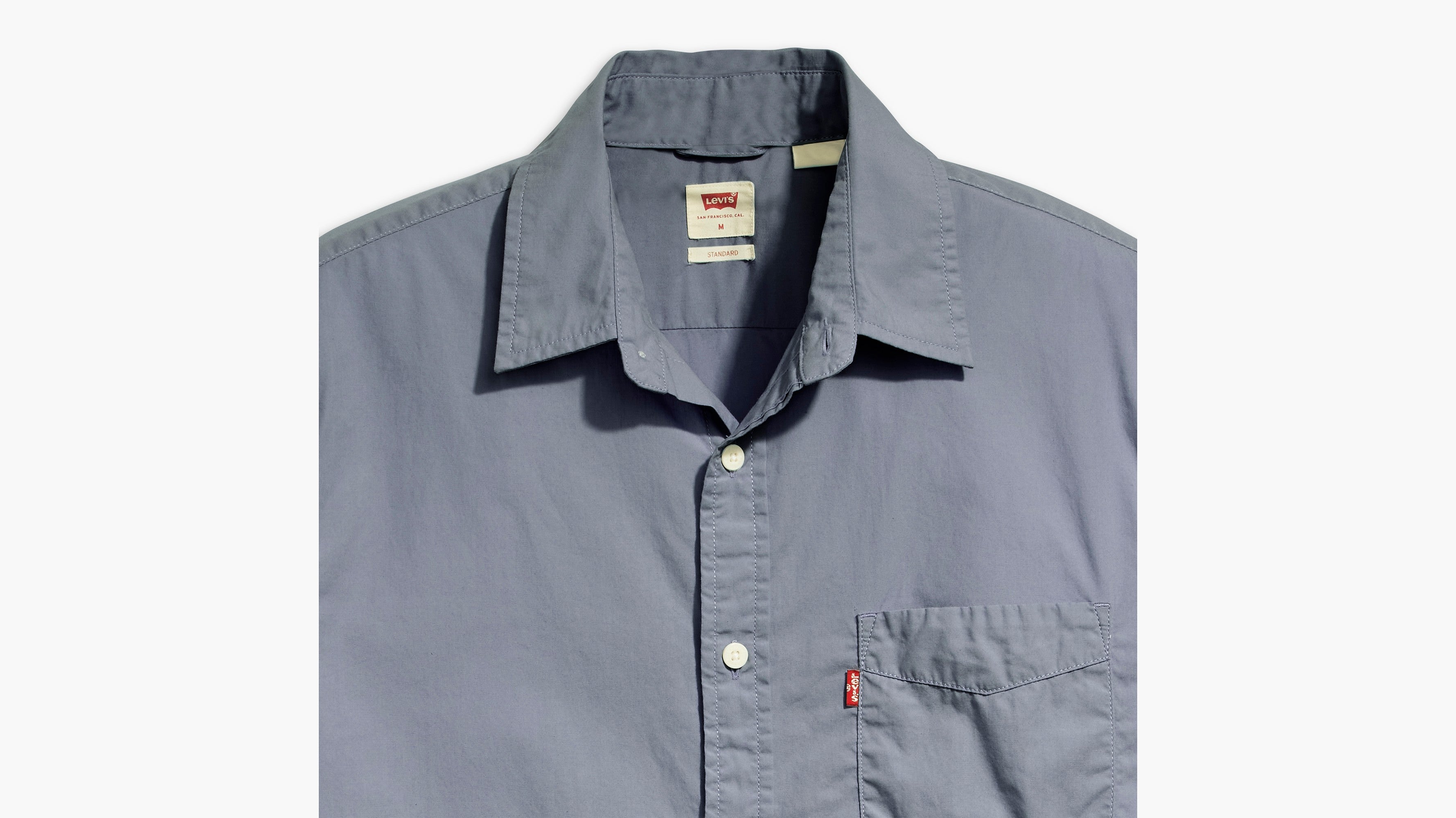 Levi's® Men's Short-Sleeve Classic Standard Fit Shirt - Vintage Indigo X -  Blue