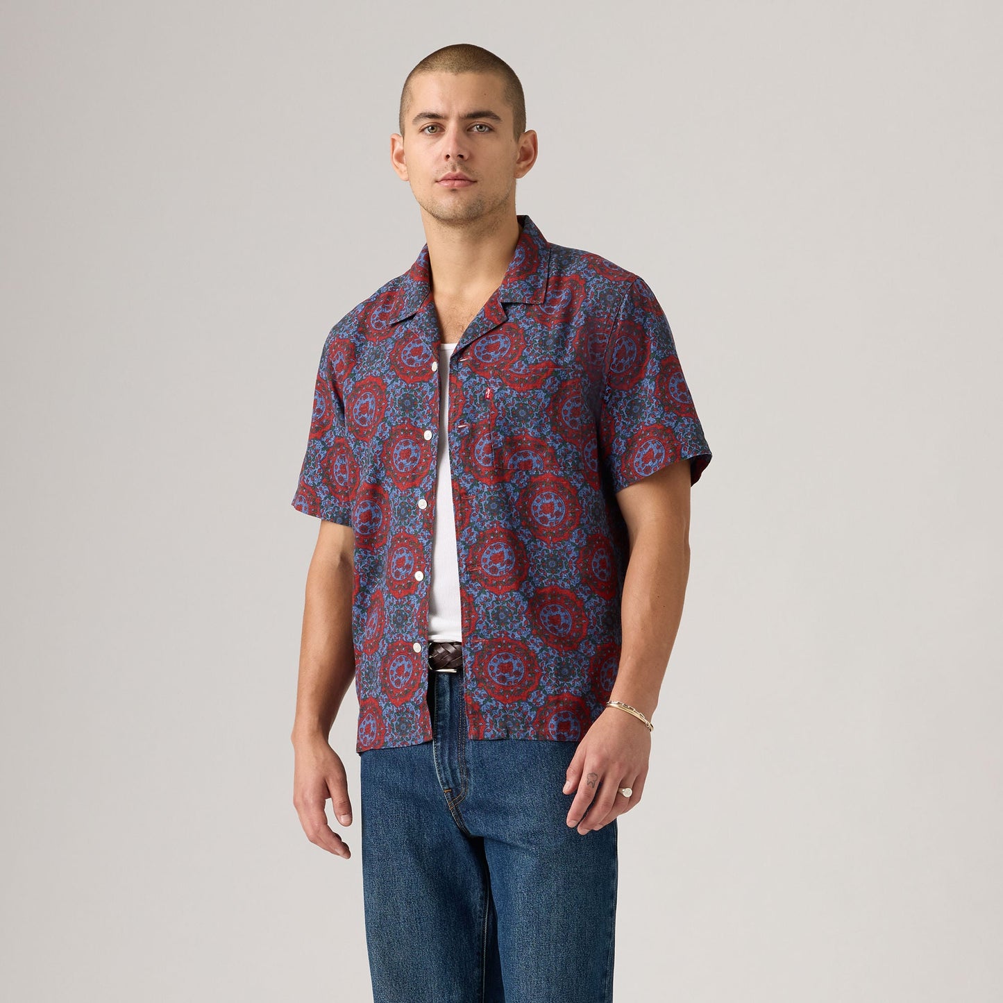 Levi's® Men's Short-Sleeve Sunset Standard Camp Shirt