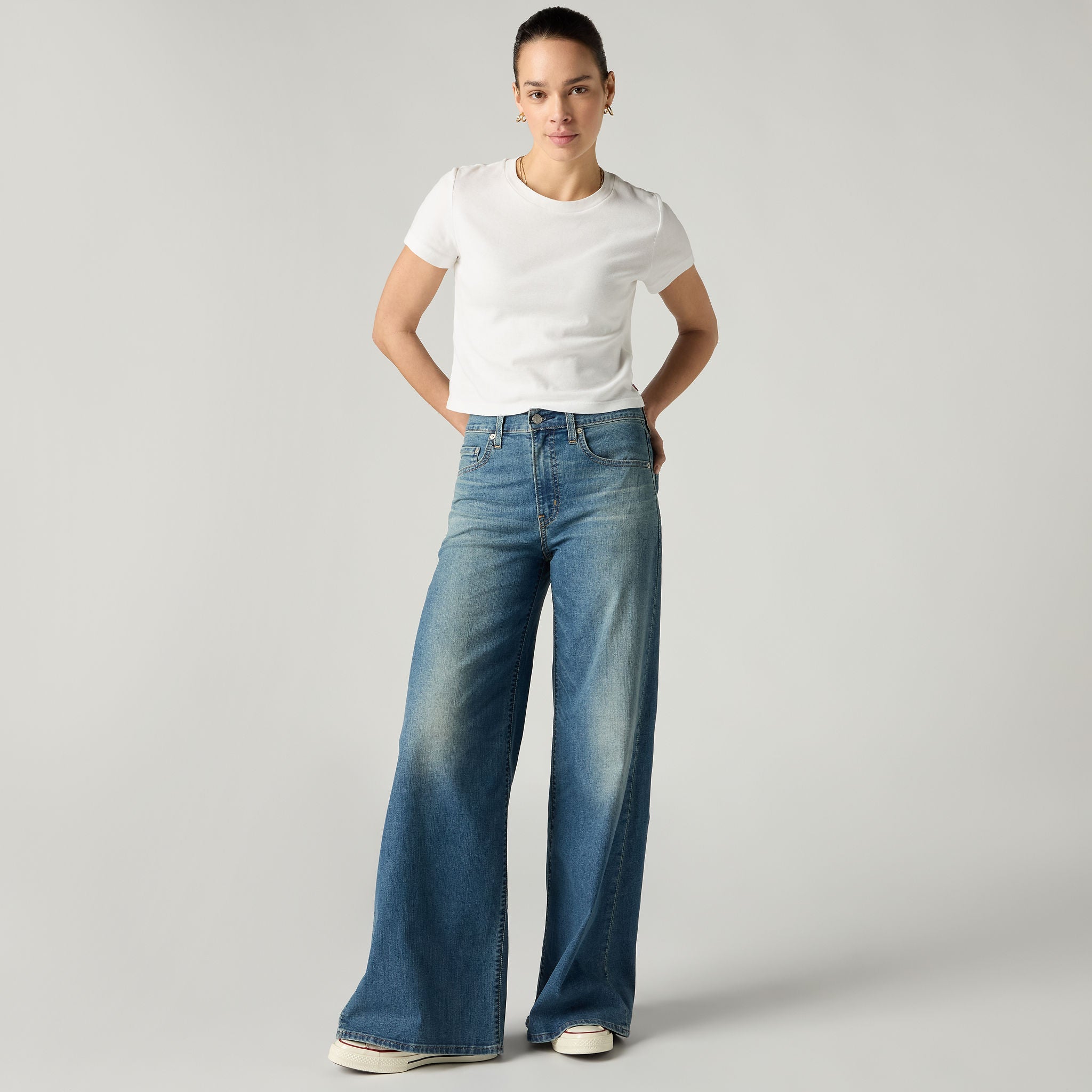 Levi's® Women's 728 High-Rise Wide-Leg Jeans - Medium Indigo