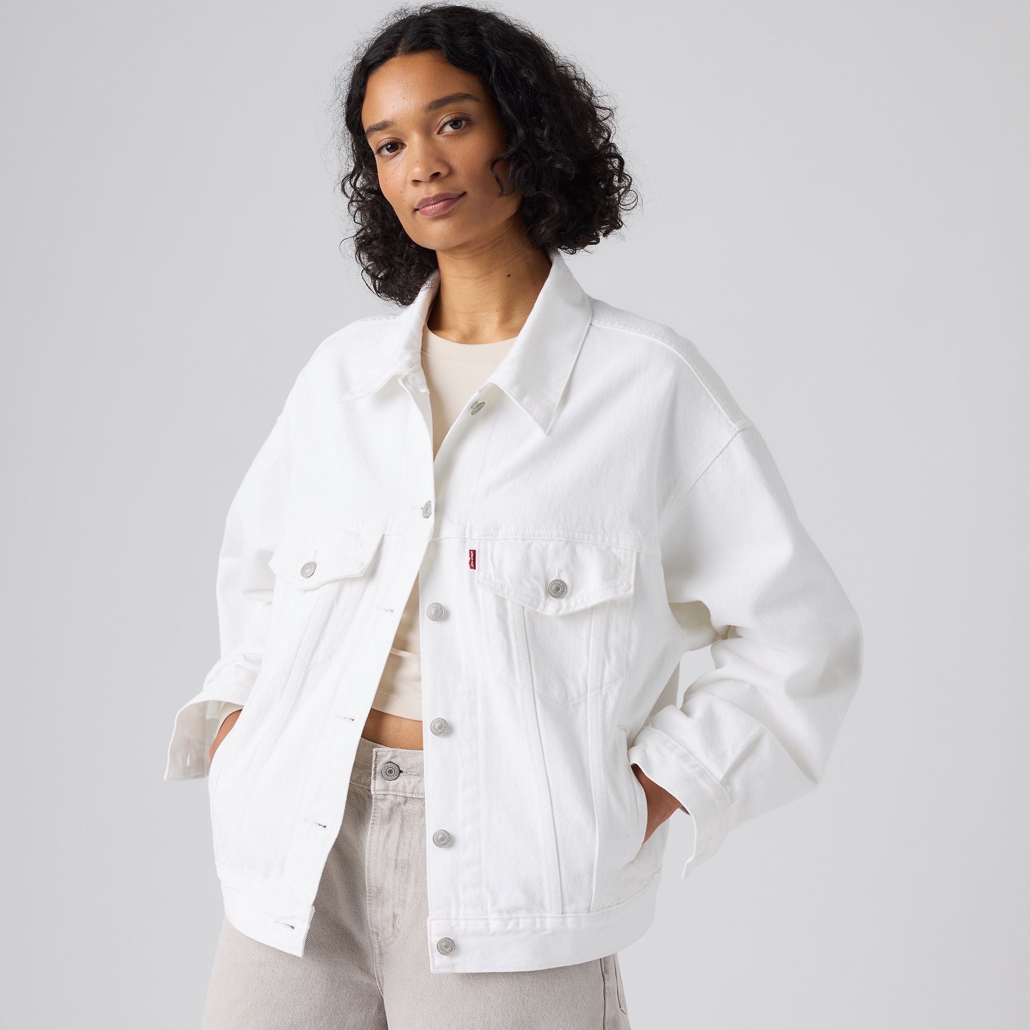 Levi's® Women's '90s Trucker Jacket - White | Levi's SG