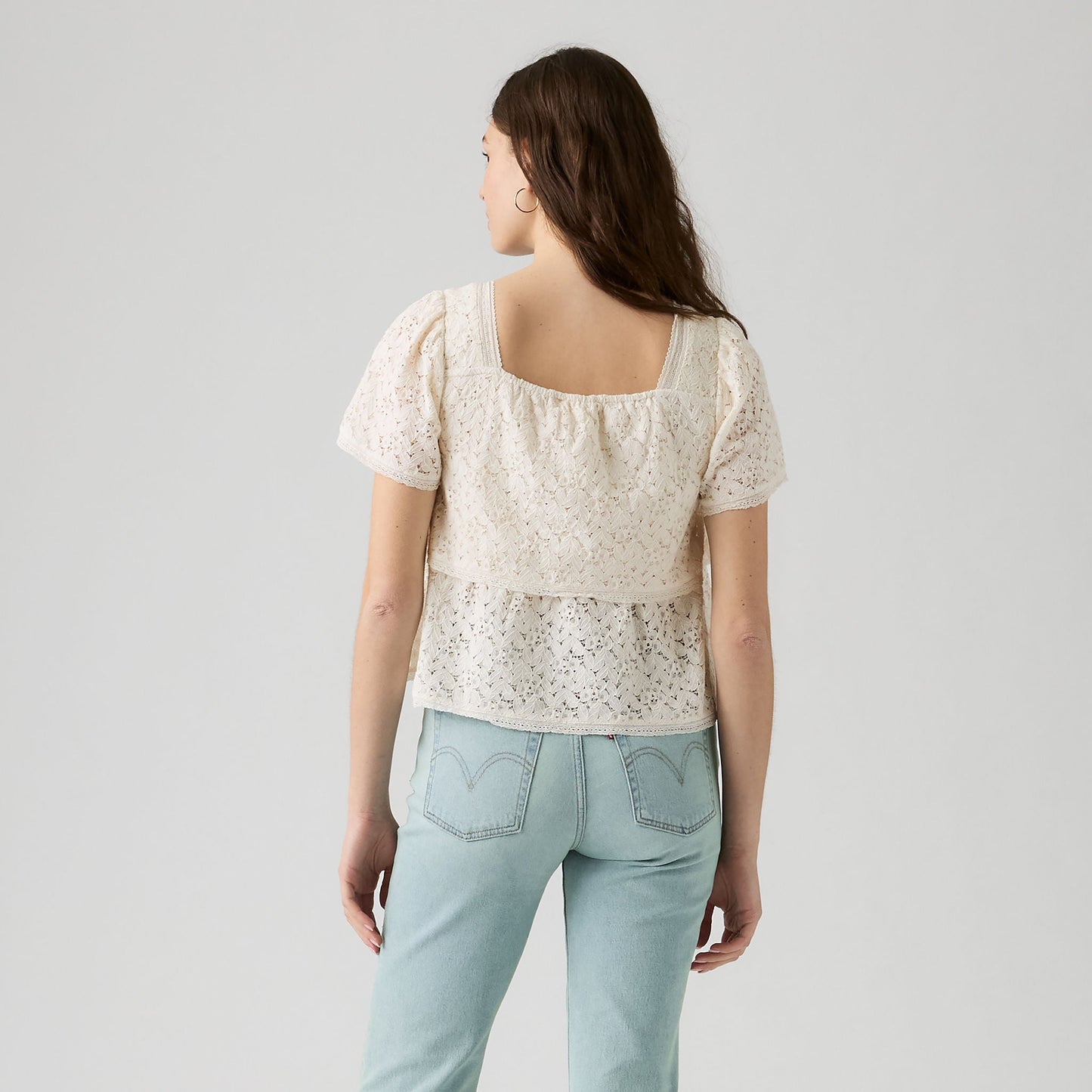 Levi's® Women's Dom Short-Sleeve Lace Blouse