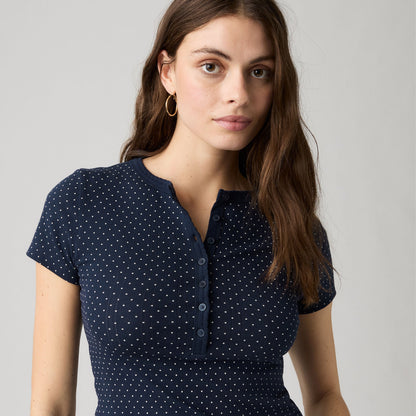 Levi's® Women's Dry Goods Pointelle Short-Sleeve Henley
