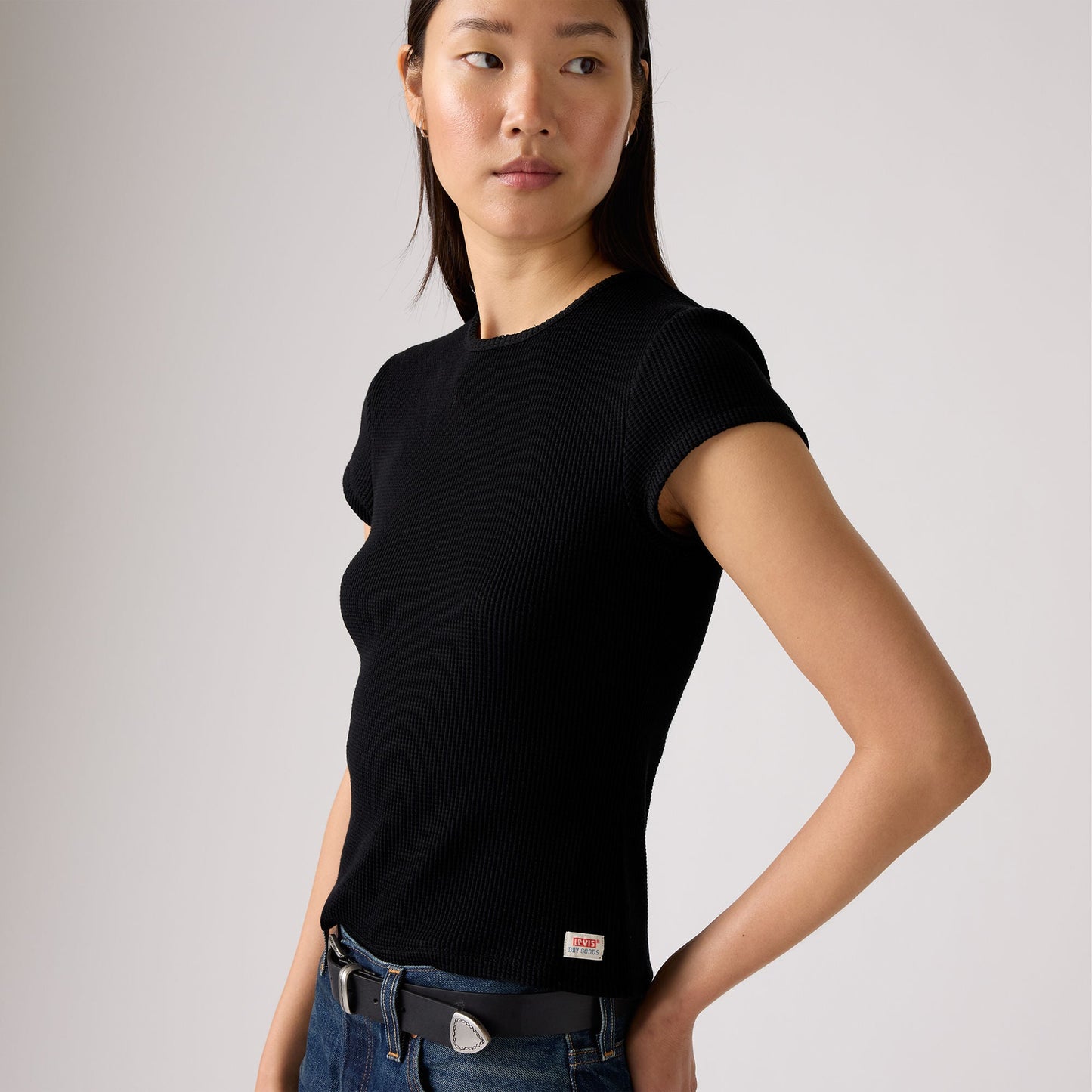 Levi's® Women's Dry Goods Waffle Cap-Sleeve Tee
