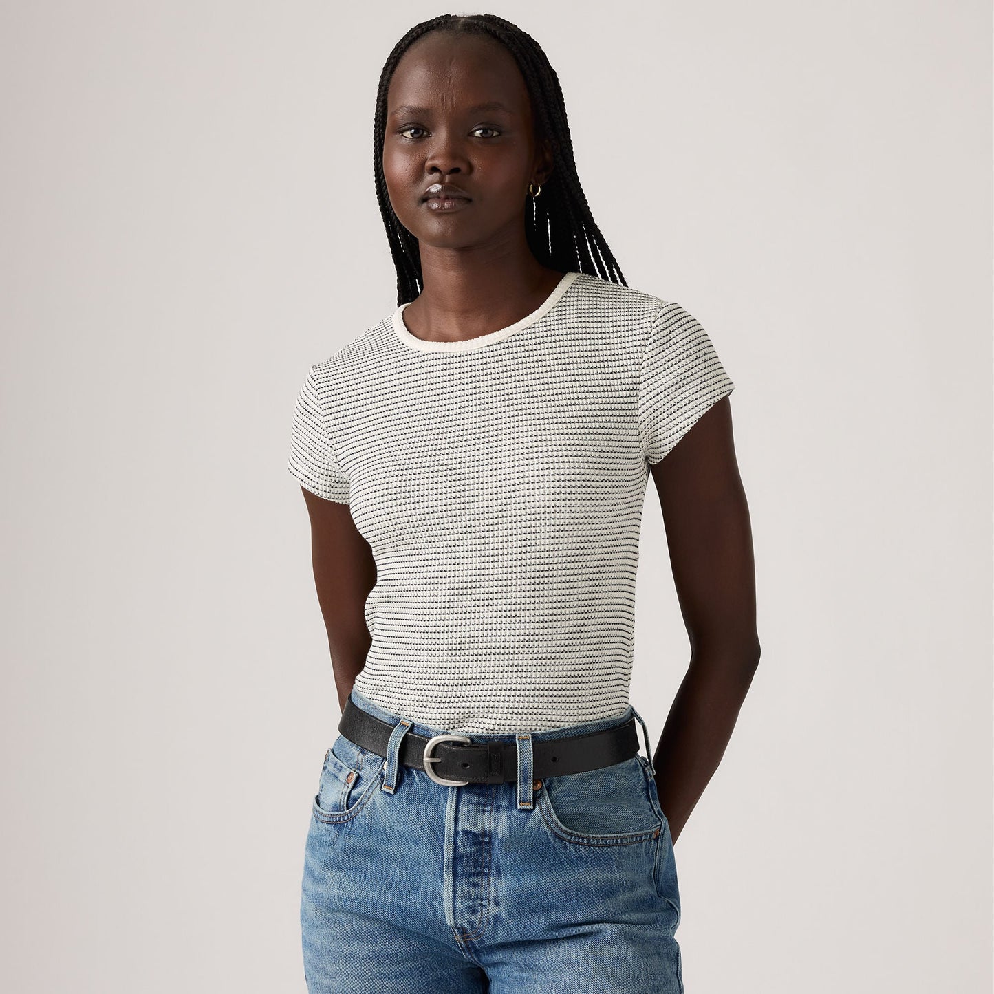 Levi's® Women's Dry Goods Waffle Cap-Sleeve Tee