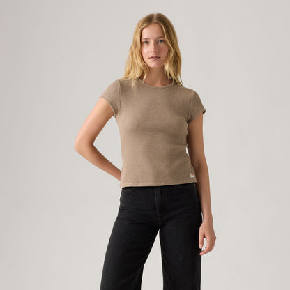 Levi's® Women's Dry Goods Waffle Cap-Sleeve Tee