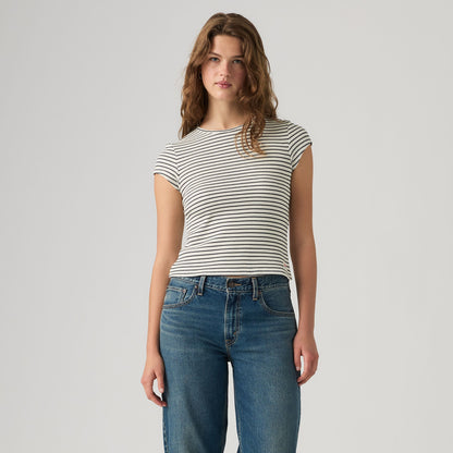 Levi's® Women's Dry Goods Waffle Cap-Sleeve Tee