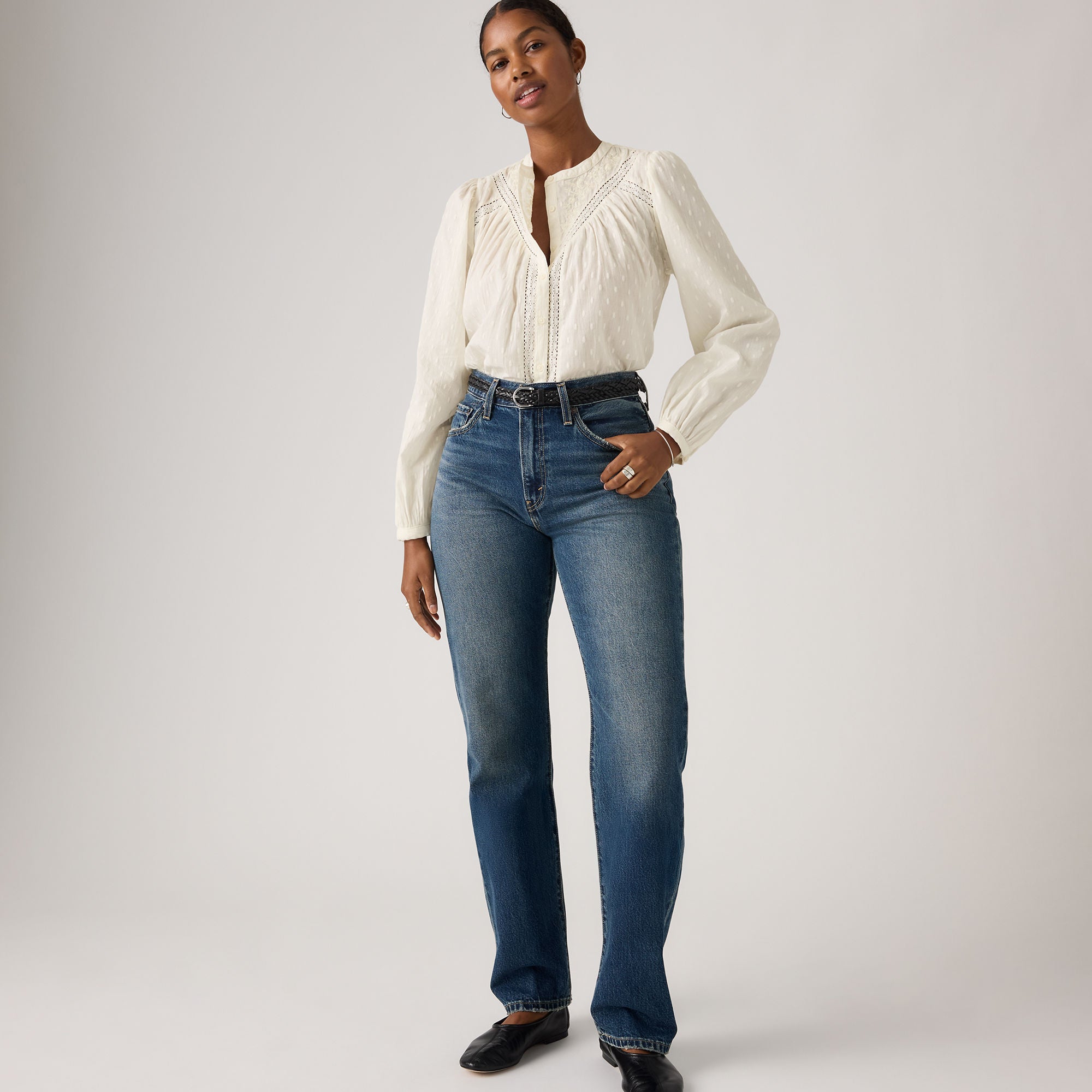 Levi's® Women's Easy Dad Jeans - Medium Indigo | Levi's SG